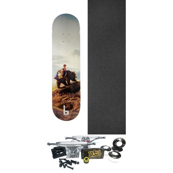 Braille Skateboards Bear Skateboard Deck - 8" x 31.5" - Complete Skateboard Bundle